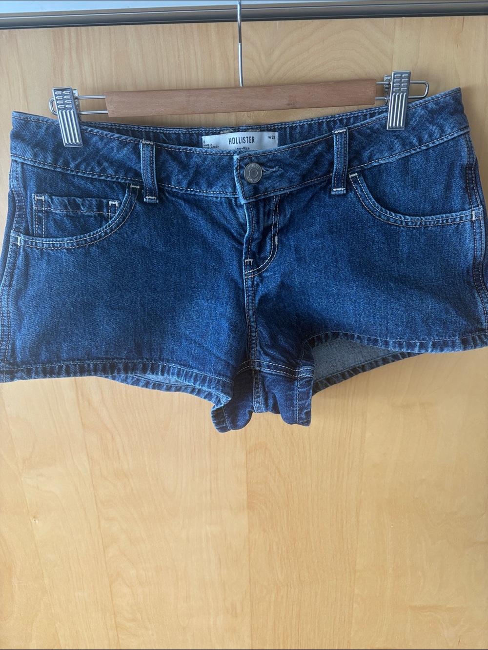 Hollister Dark Blue Denim Jean Shorts